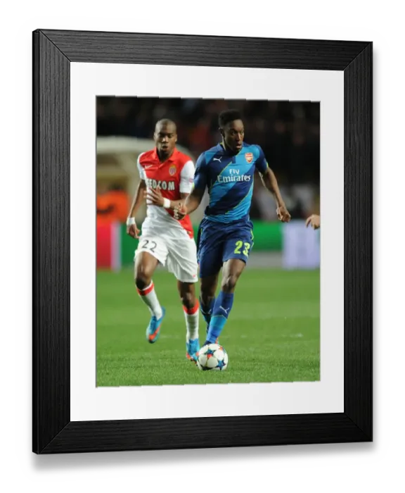 Framed Print : Danny Welbeck Breaks Past Monaco's Geoffrey Kondogbia: Arsenal's Thrilling Charge in the 2015 UEFA Champions League Framed Print : Danny Welbeck Breaks Past Monaco's Geoffrey Kondogbia: Arsenal's Thrilling Charge in the 2015 UEFA Champions League