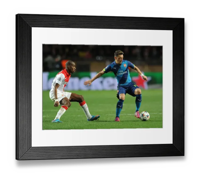 Framed Print : Champions League Showdown: Monaco vs. Arsenal at Stade Louis II (2015)