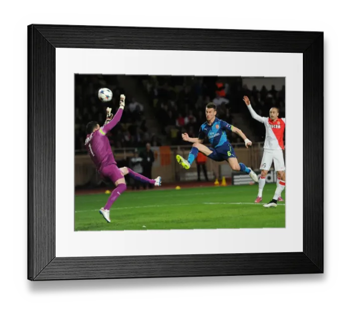 Framed Print : Koscielny Scores Past Subasic: Monaco vs Arsenal, UEFA Champions League 2015 Framed Print : Koscielny Scores Past Subasic: Monaco vs Arsenal, UEFA Champions League 2015