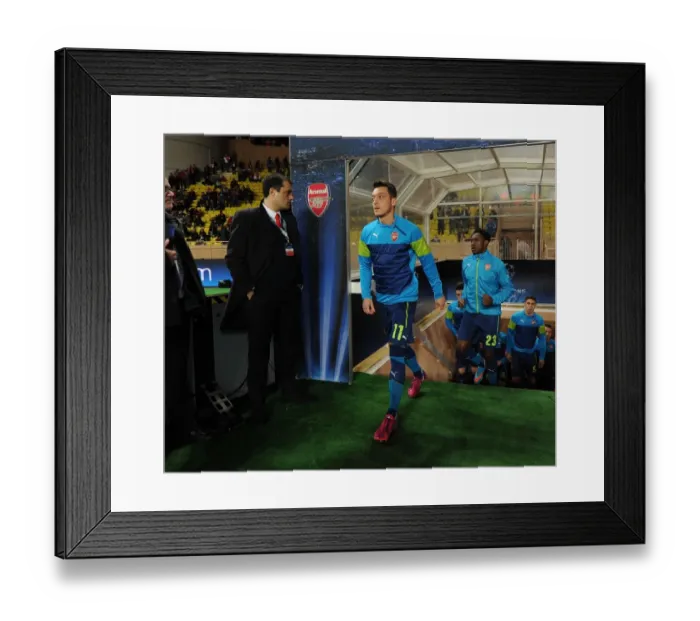 Framed Print : Mesut Ozil's Pre-Match Routine: Arsenal vs. AS Monaco, UEFA Champions League 2015 Framed Print : Mesut Ozil's Pre-Match Routine: Arsenal vs. AS Monaco, UEFA Champions League 2015