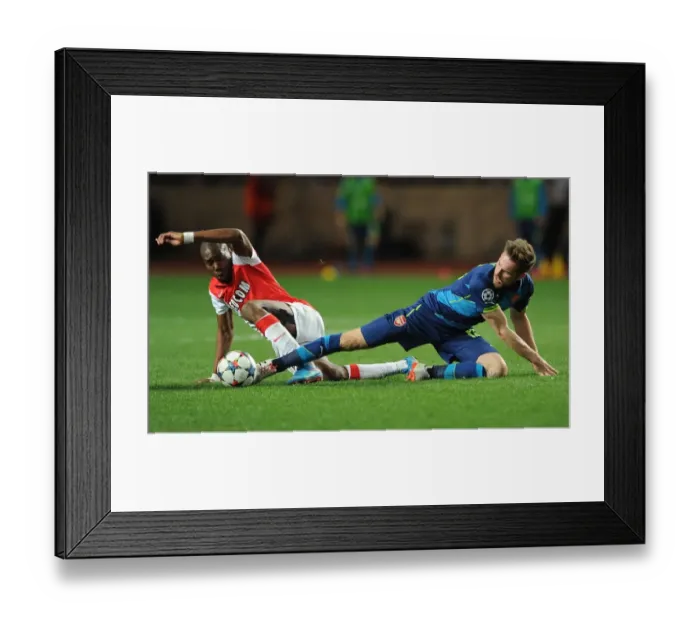 Framed Print : Clash of Midfield Titans: Ramsey vs. Kondogbia - Monaco vs. Arsenal, UEFA Champions League 2015 Framed Print : Clash of Midfield Titans: Ramsey vs. Kondogbia - Monaco vs. Arsenal, UEFA Champions League 2015