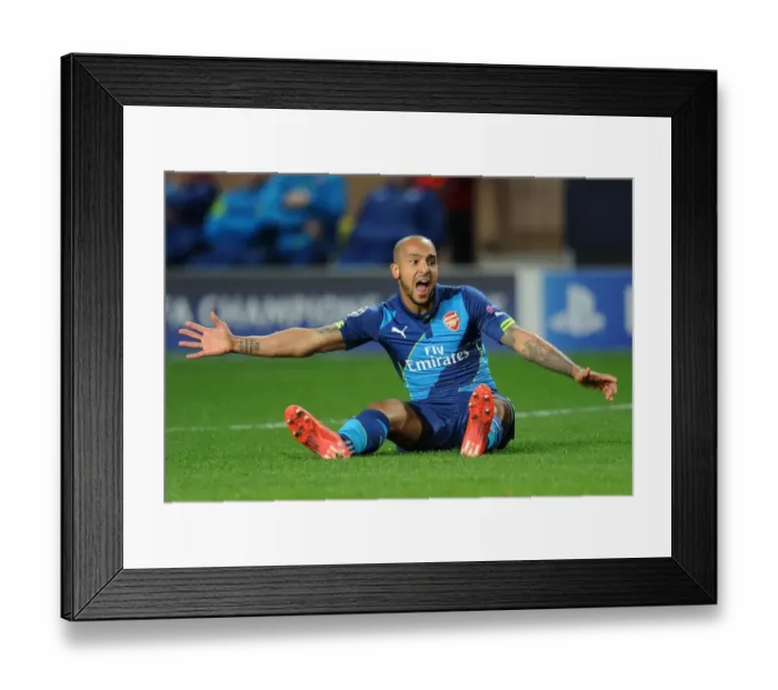 Framed Print : Theo Walcott in Action: Arsenal vs. AS Monaco, UEFA Champions League Round of 16 (March 2015) Framed Print : Theo Walcott in Action: Arsenal vs. AS Monaco, UEFA Champions League Round of 16 (March 2015)