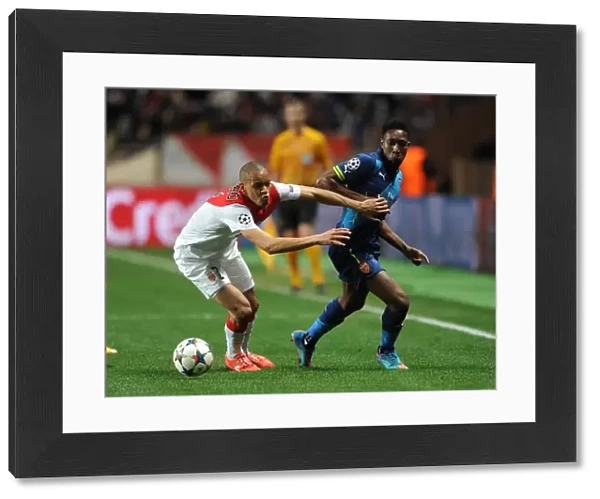 Danny Welbeck (Arsenal) Fabinho (Monaco). AS Monaco 0: 2 Arsenal. UEFA Champions League