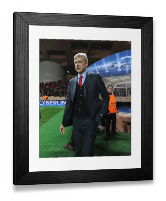 Framed Print : Arsene Wenger Leads Arsenal Against AS Monaco in UEFA Champions League Framed Print : Arsene Wenger Leads Arsenal Against AS Monaco in UEFA Champions League