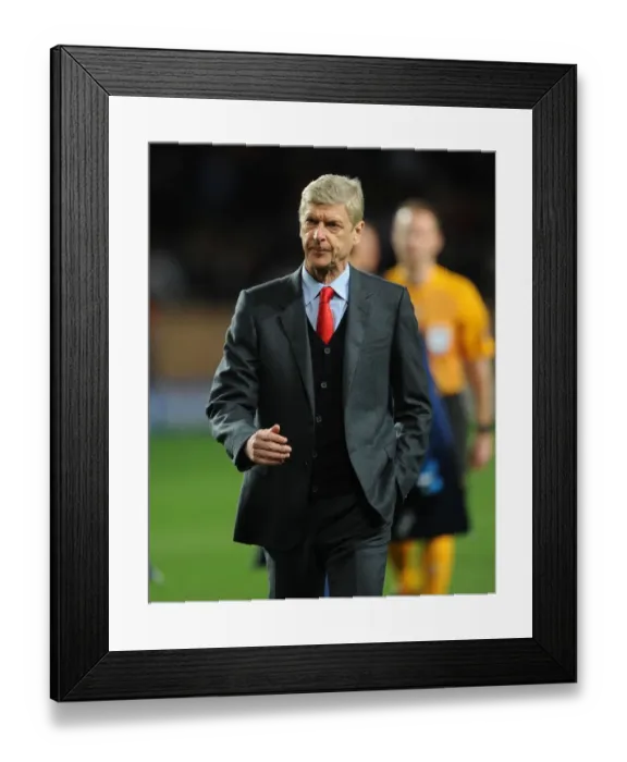 Framed Print : Arsene Wenger Leads Arsenal Against AS Monaco in Champions League Clash (March 2015)