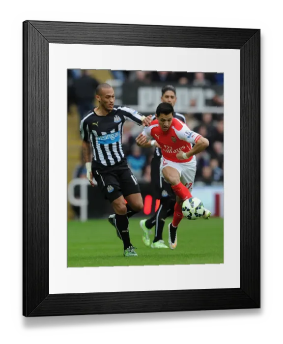 Framed Print : Clash of Titans: Sanchez vs. Gouffran at St. James Park - Arsenal vs. Newcastle, Premier League 2014 / 15 Framed Print : Clash of Titans: Sanchez vs. Gouffran at St. James Park - Arsenal vs. Newcastle, Premier League 2014 / 15