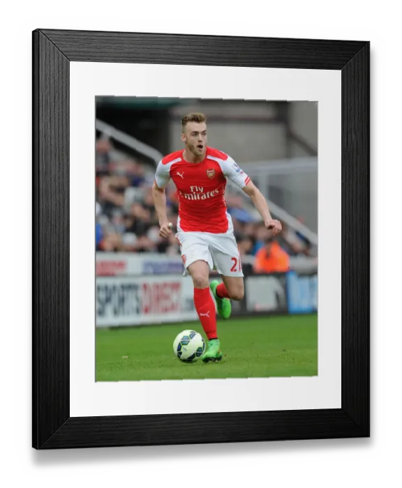 Framed Print : Calum Chambers in Action: Arsenal vs Newcastle United, Premier League 2014-2015
