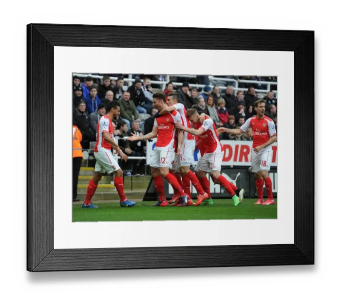 Framed Print : Giroud's Glory: Arsenal's Victory Over Newcastle United (2014 / 15) - A Celebratory Moment Framed Print : Giroud's Glory: Arsenal's Victory Over Newcastle United (2014 / 15) - A Celebratory Moment