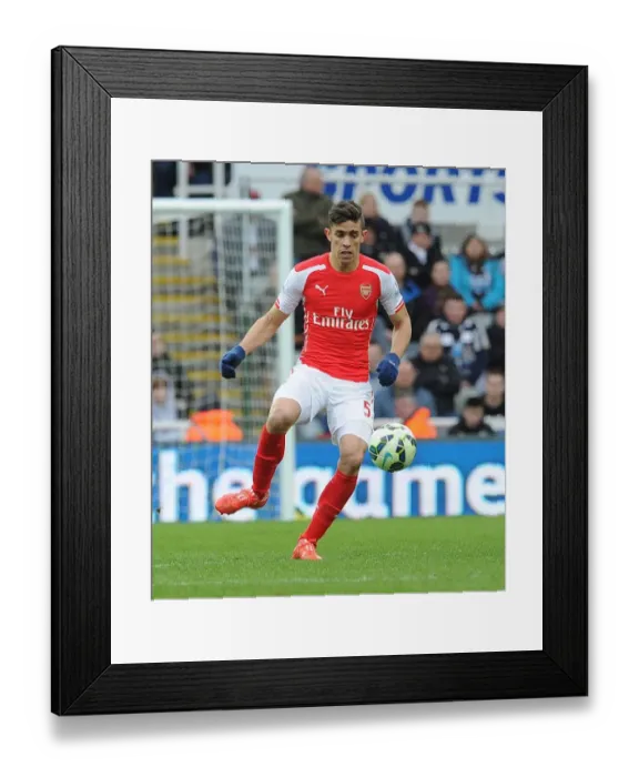 Framed Print : Gabriel (Arsenal). Newcastle United 1: 2 Arsenal. Barclays Premier League. St James Park