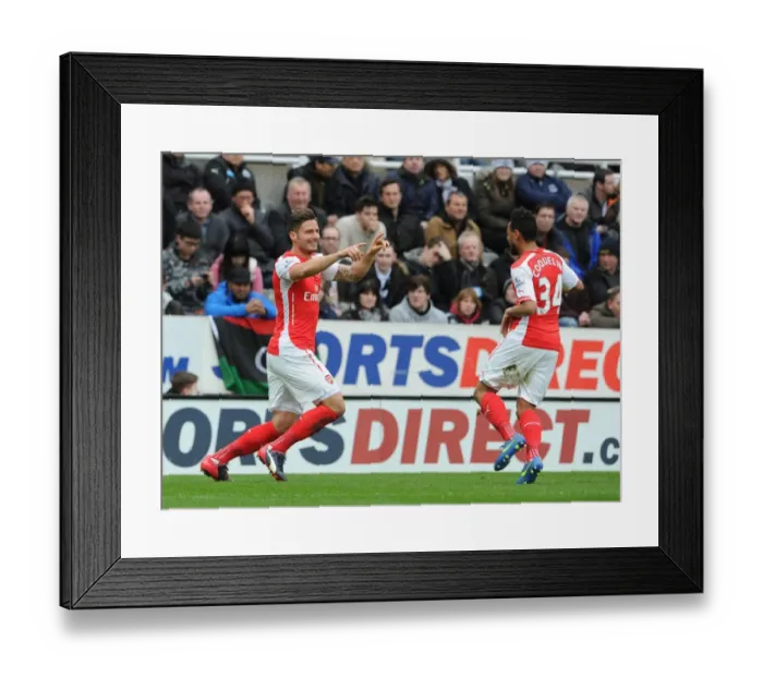 Framed Print : Olivier Giroud's Stunner: Arsenal's First Goal vs. Newcastle United (2015) Framed Print : Olivier Giroud's Stunner: Arsenal's First Goal vs. Newcastle United (2015)