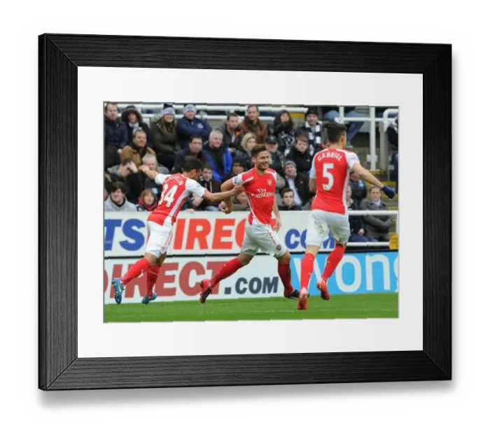 Framed Print : Olivier Giroud's Stunner: Arsenal's Game-Changing Goal vs. Newcastle United (2015) Framed Print : Olivier Giroud's Stunner: Arsenal's Game-Changing Goal vs. Newcastle United (2015)
