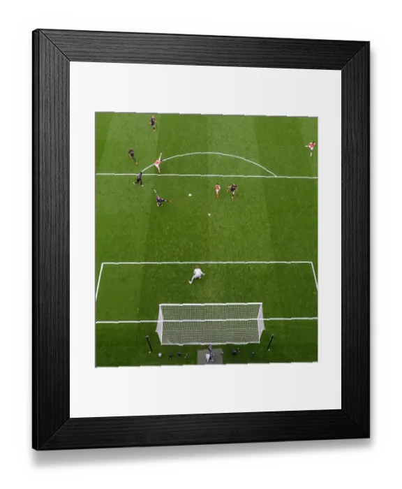 Framed Print : Giroud's Brace: Arsenal's 4-Goal Thrashing of Liverpool (2014-15)