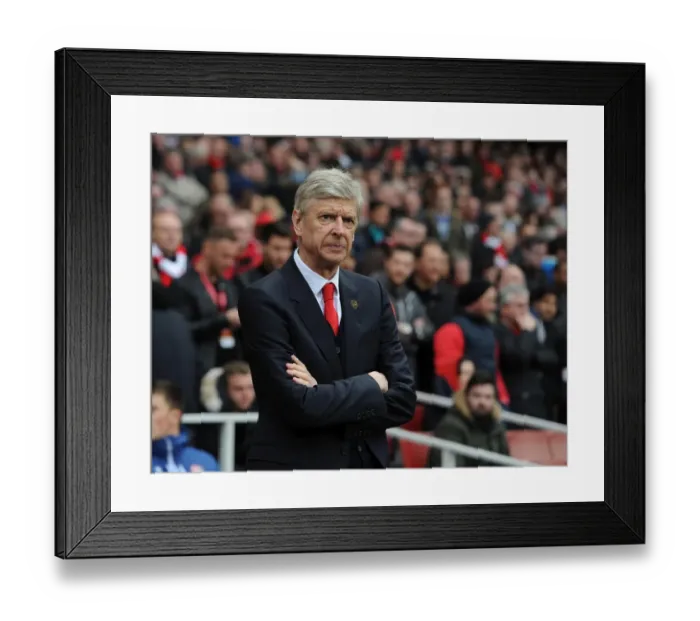 Framed Print : Arsene Wenger: Arsenal Manager at Emirates Stadium before Arsenal vs. Liverpool, Premier League 2015 Framed Print : Arsene Wenger: Arsenal Manager at Emirates Stadium before Arsenal vs. Liverpool, Premier League 2015