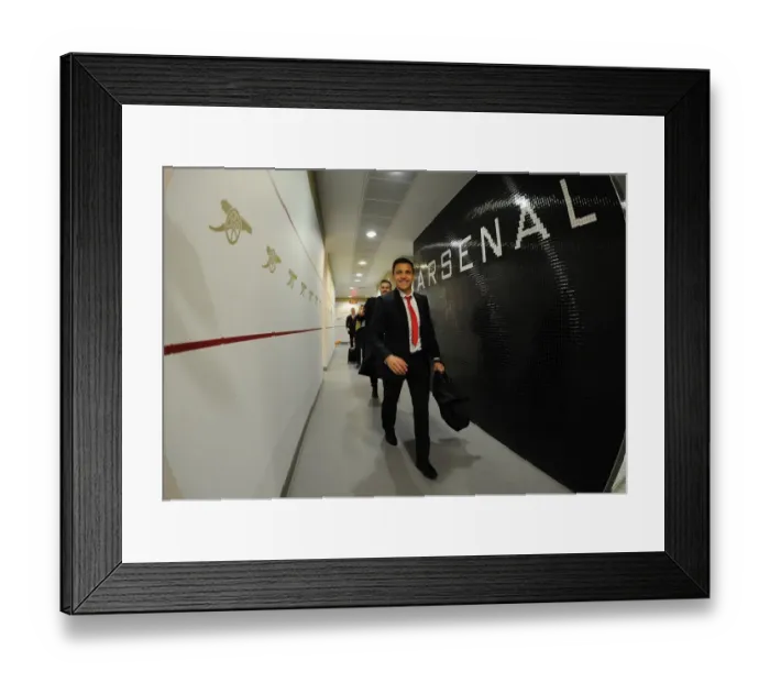 Framed Print : Alexis Sanchez's Arrival: Arsenal Changing Room Before Arsenal vs Liverpool (2014-15)