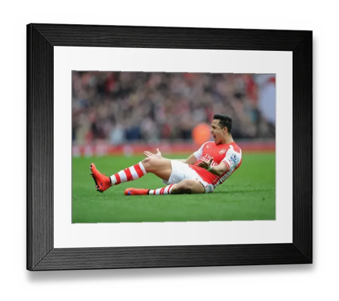 Framed Print : Alexis Sanchez's Hat-Trick: Arsenal's Thrilling Victory Over Liverpool, Premier League 2014-15
