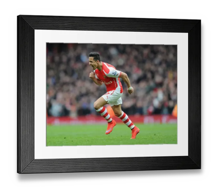 Framed Print : Alexis Sanchez's Hat-Trick: Arsenal's Triumph Over Liverpool in the Premier League 2014-15 Framed Print : Alexis Sanchez's Hat-Trick: Arsenal's Triumph Over Liverpool in the Premier League 2014-15