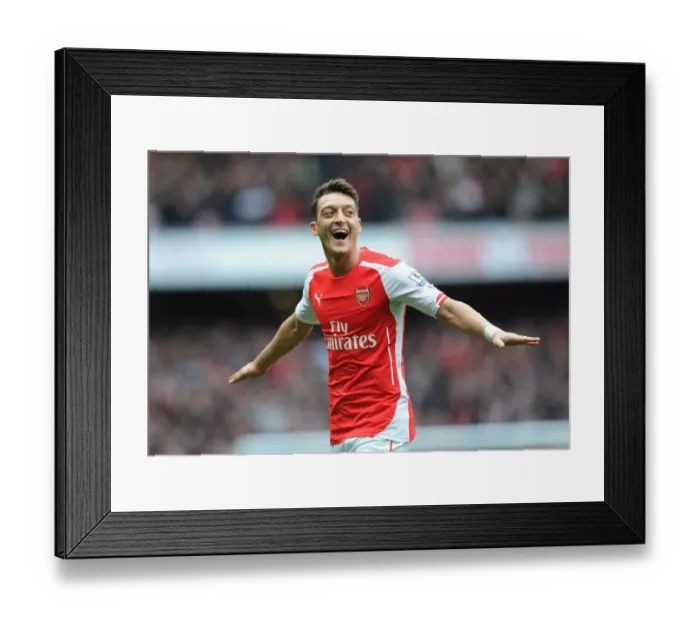 Framed Print : Mesut Ozil Scores the Decisive Goal: Arsenal's Victory over Liverpool, Premier League 2014-15 Framed Print : Mesut Ozil Scores the Decisive Goal: Arsenal's Victory over Liverpool, Premier League 2014-15