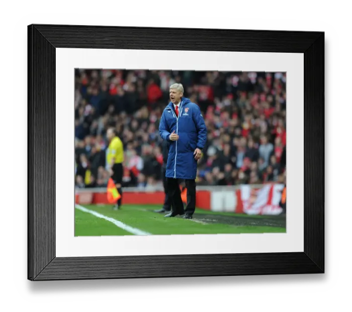 Framed Print : Arsene Wenger Faces Off Against Liverpool in Premier League Showdown (2014-15) Framed Print : Arsene Wenger Faces Off Against Liverpool in Premier League Showdown (2014-15)