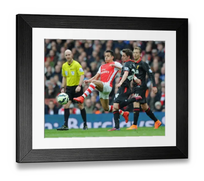 Framed Print : Clash of Titans: Arsenal vs. Liverpool in the Premier League