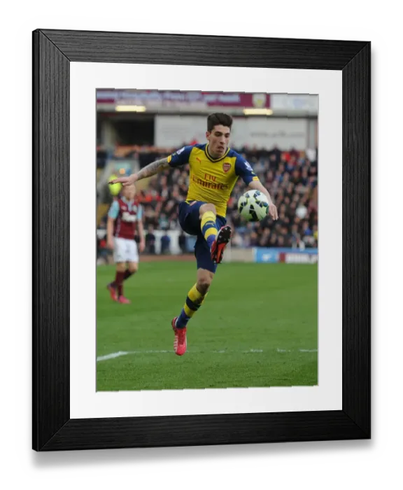 Framed Print : Bellerin in Action: Arsenal vs. Burnley, Premier League 2014 / 15