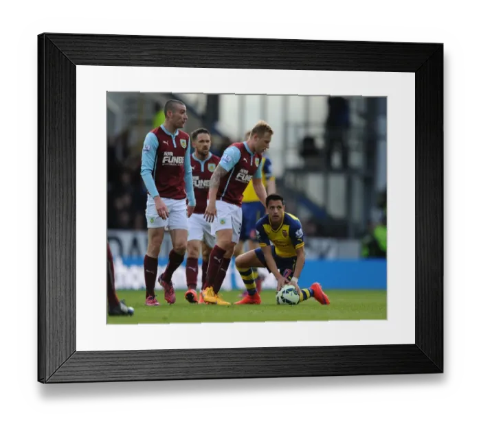 Framed Print : Intense Premier League Clash: Sanchez Fouls Mee (Burnley vs. Arsenal, 2014 / 15) Framed Print : Intense Premier League Clash: Sanchez Fouls Mee (Burnley vs. Arsenal, 2014 / 15)