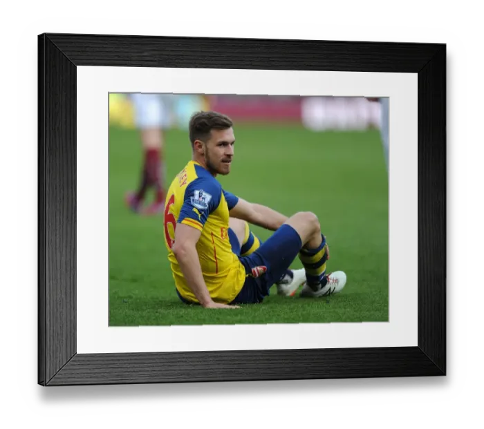 Framed Print : Ramsey in Action: Arsenal vs. Burnley, Premier League 2014-2015 Framed Print : Ramsey in Action: Arsenal vs. Burnley, Premier League 2014-2015