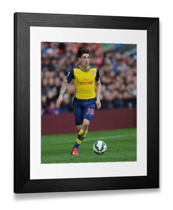 Framed Print : Arsenal's Bellerin in Action: Premier League Clash Against Burnley (2014 / 15)