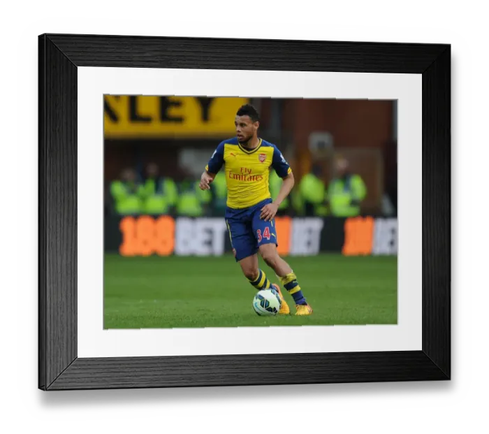 Framed Print : Coquelin's Performance: Burnley vs Arsenal, Premier League 2014 / 15