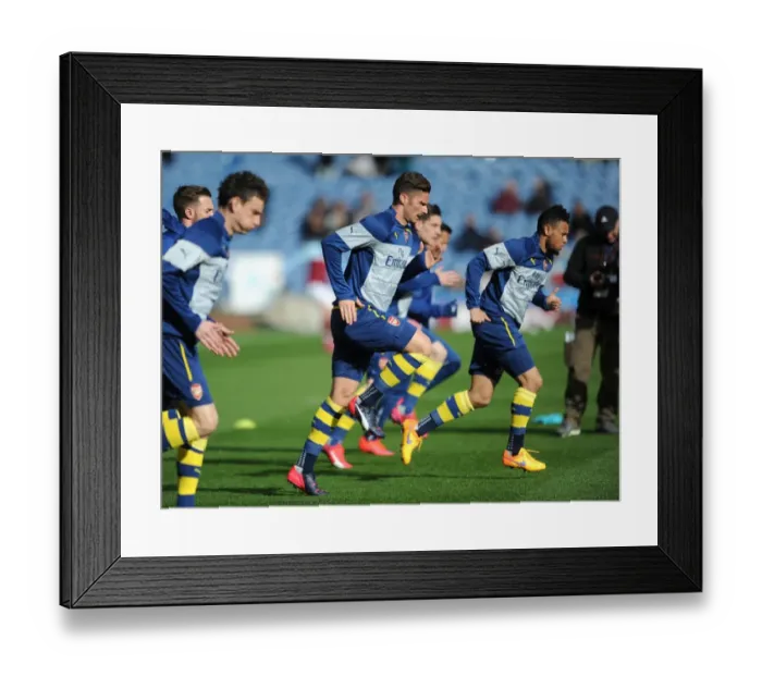 Framed Print : Olivier Giroud Gears Up: Burnley vs Arsenal, Premier League Showdown