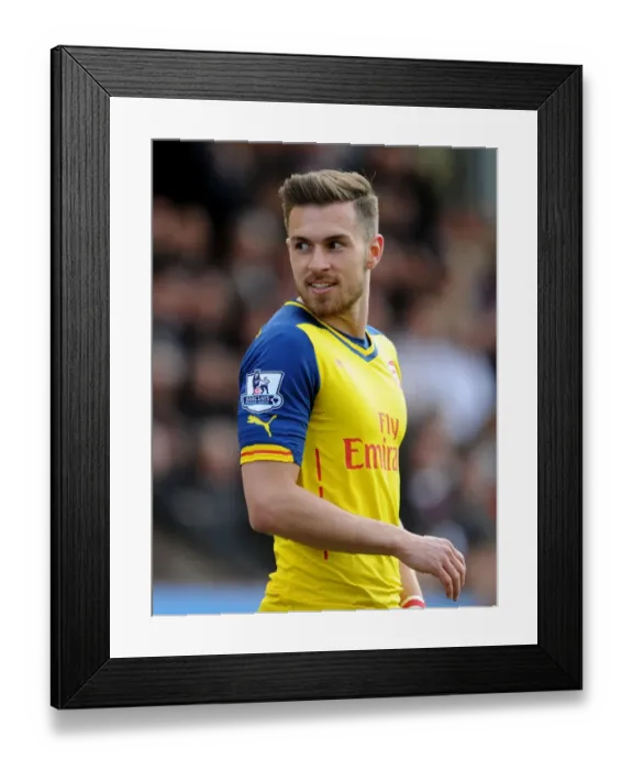 Framed Print : Aaron Ramsey in Action: Burnley vs. Arsenal, Premier League 2015