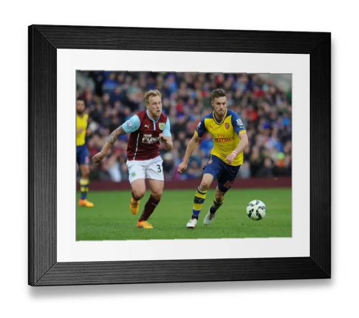 Framed Print : Clash of Midfield Titans: Ramsey vs. Arfield - Burnley vs. Arsenal, Premier League 2015 Framed Print : Clash of Midfield Titans: Ramsey vs. Arfield - Burnley vs. Arsenal, Premier League 2015