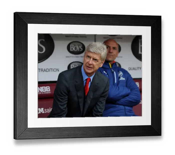 Framed Print : Arsene Wenger: Unwavering Focus at the Turf Moor Sidelines (Burnley vs Arsenal, Premier League 2014 / 15) Framed Print : Arsene Wenger: Unwavering Focus at the Turf Moor Sidelines (Burnley vs Arsenal, Premier League 2014 / 15)