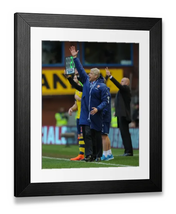 Framed Print : Arsene Wenger Leads Arsenal Against Burnley in Premier League (2015) Framed Print : Arsene Wenger Leads Arsenal Against Burnley in Premier League (2015)