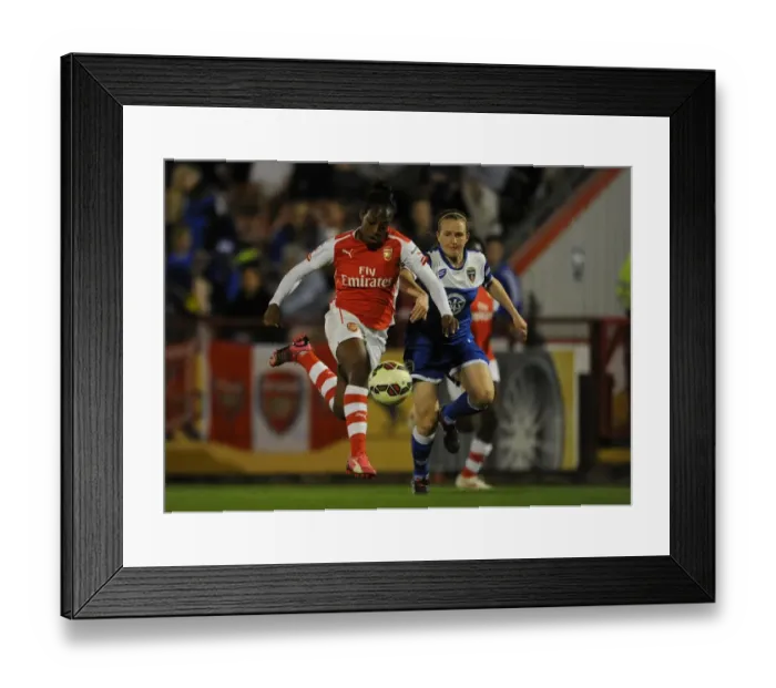 Framed Print : Danielle Carter (Arsenal) Grace McCatty (Bristol). Arsenal Ladies 2: 0 Bristol Academy Framed Print : Danielle Carter (Arsenal) Grace McCatty (Bristol). Arsenal Ladies 2: 0 Bristol Academy