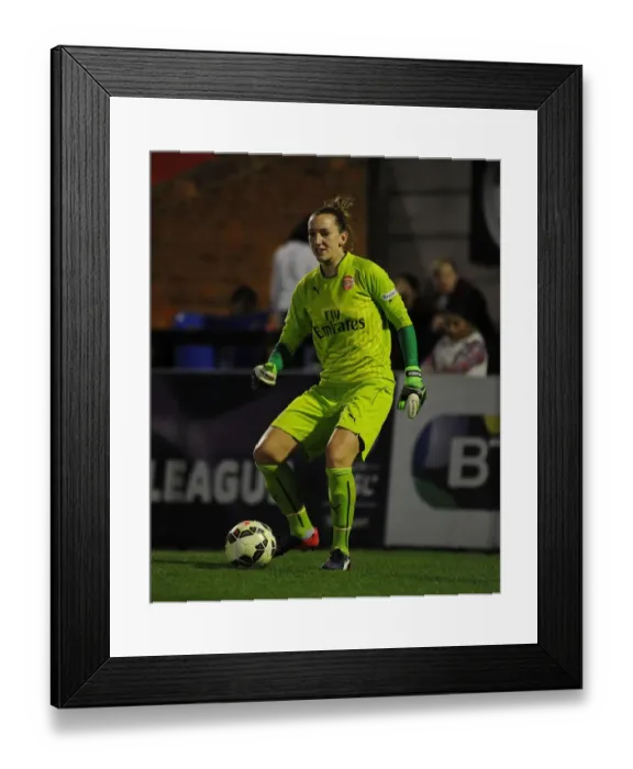 Framed Print : Arsenal's Siobhan Chamberlain vs. Bristol's Sophie Ingle: A Clash of Women's Football Titans at the WSL Match