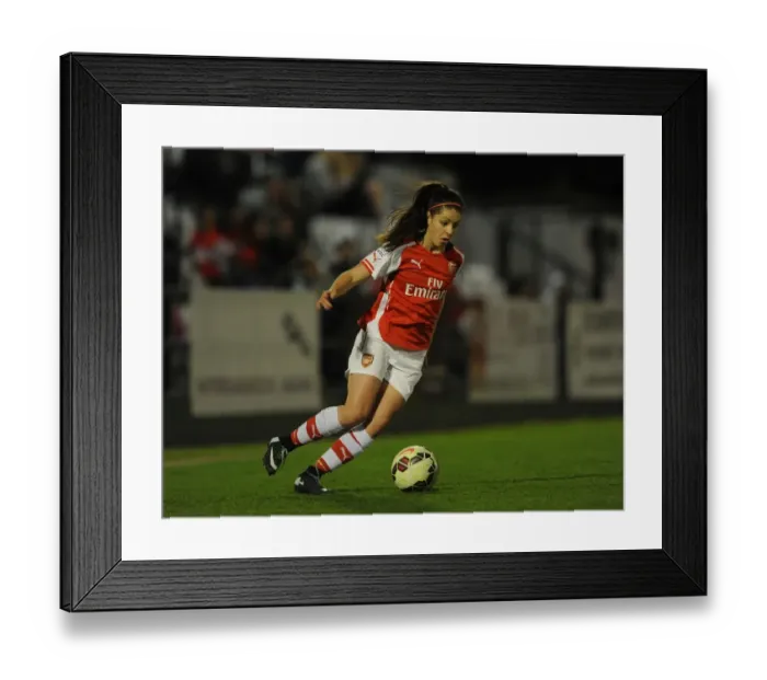 Framed Print : Arsenal's Carla Humphrey Faces Off Against Sophie Ingle of Bristol Academy in Women's Soccer Showdown