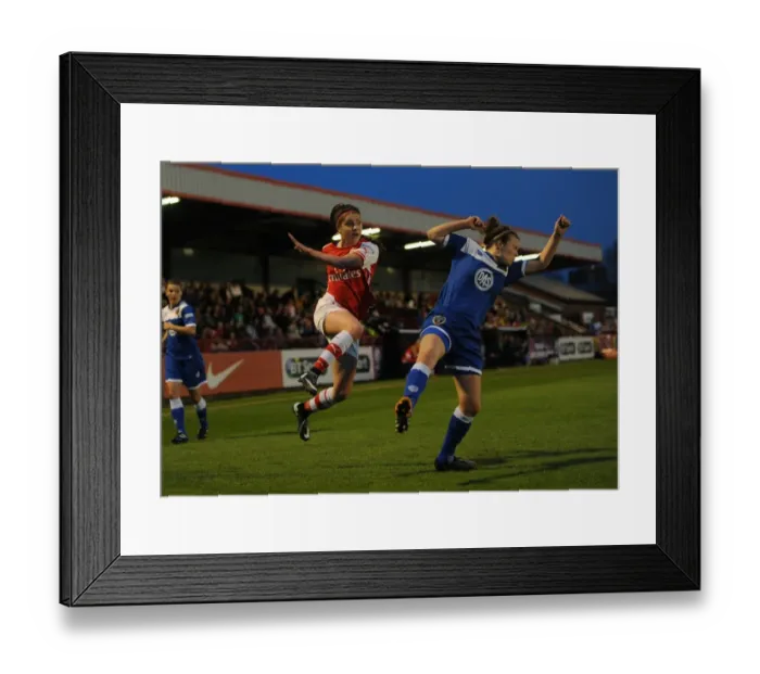 Framed Print : Carla Humphrey (Arsenal) Hayley Ladd (Bristol). Arsenal Ladies 2: 0 Bristol Academy Framed Print : Carla Humphrey (Arsenal) Hayley Ladd (Bristol). Arsenal Ladies 2: 0 Bristol Academy