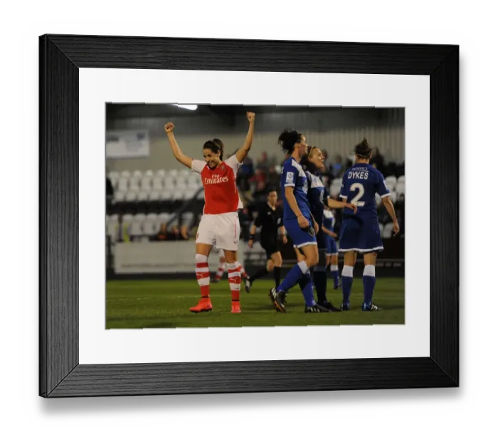 Framed Print : Vicky Losada Scores Arsenal's Second Goal in WSL Match against Bristol Academy