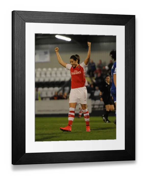 Framed Print : Vicky Losada Scores Arsenal's Second Goal in WSL Match against Bristol Academy