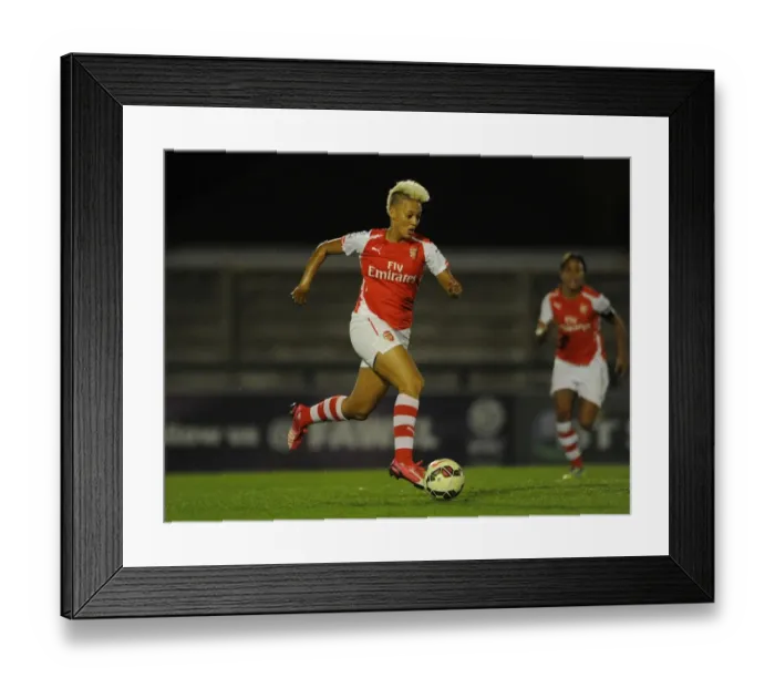 Framed Print : Arsenal's Lianne Sanderson in Action: Arsenal Ladies vs. Bristol Academy (April 2015)