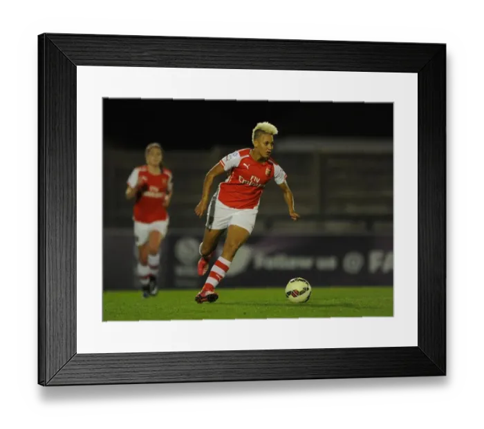Framed Print : Arsenal's Lianne Sanderson in Action during Arsenal Ladies vs. Bristol Academy WSL Match