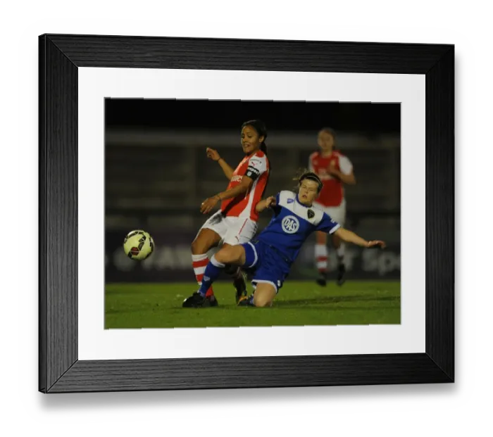 Framed Print : Clash of Stars: Alex Scott vs. Hayley Ladd in Arsenal Ladies vs. Bristol Academy WSL Match