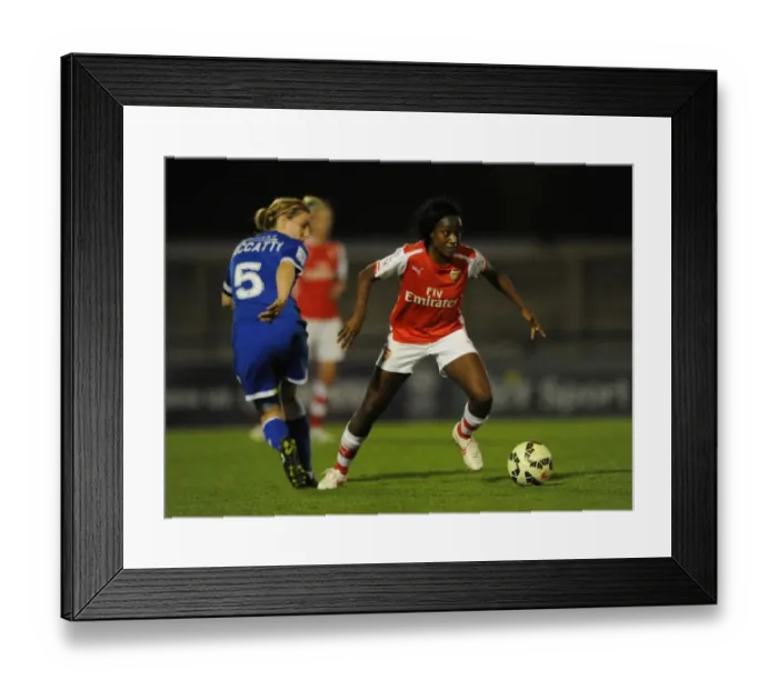 Framed Print : Intense Battle: Chioma Ubogagu vs Grace McCatty, Arsenal Ladies vs Bristol Academy WSL Match