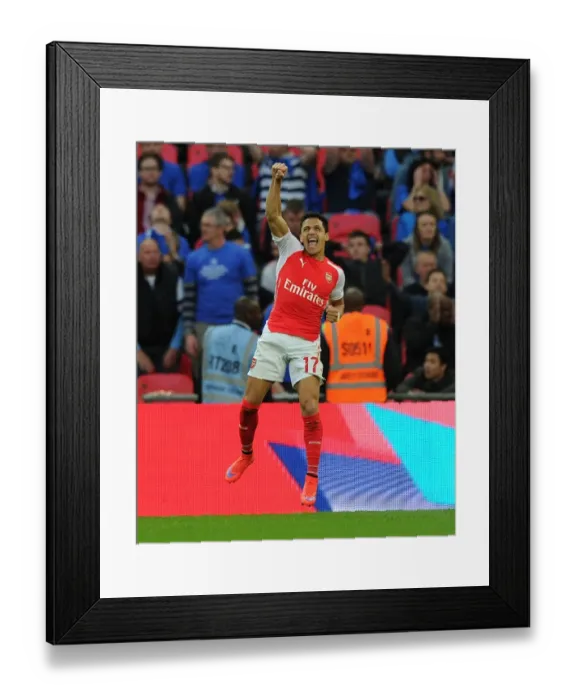 Framed Print : Alexis Sanchez Scores His Second: Arsenal's FA Cup Semi-Final Victory over Reading (2015) Framed Print : Alexis Sanchez Scores His Second: Arsenal's FA Cup Semi-Final Victory over Reading (2015)