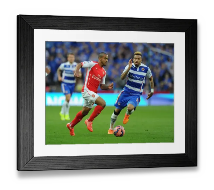 Framed Print : Theo Walcott vs. Daniel Williams: A FA Cup Semi-Final Battle at Wembley Framed Print : Theo Walcott vs. Daniel Williams: A FA Cup Semi-Final Battle at Wembley