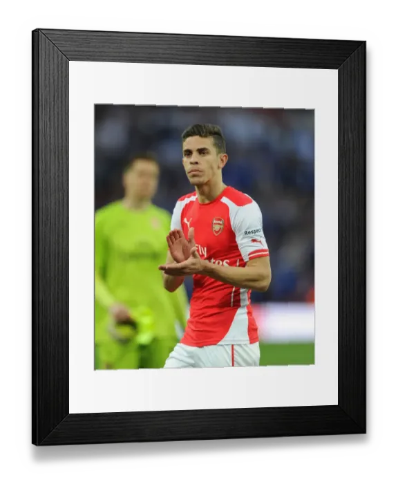 Framed Print : Gabriel's Triumph: Arsenal's FA Cup Semi-Final Victory over Reading