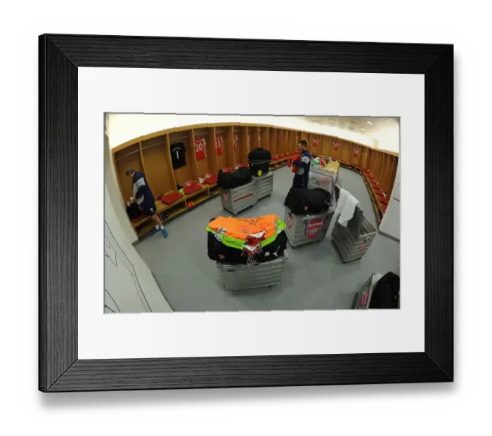 Framed Print : Arsenal Changing Room: Gearing Up for the Arsenal vs. Chelsea Battle (2014 / 15) Framed Print : Arsenal Changing Room: Gearing Up for the Arsenal vs. Chelsea Battle (2014 / 15)