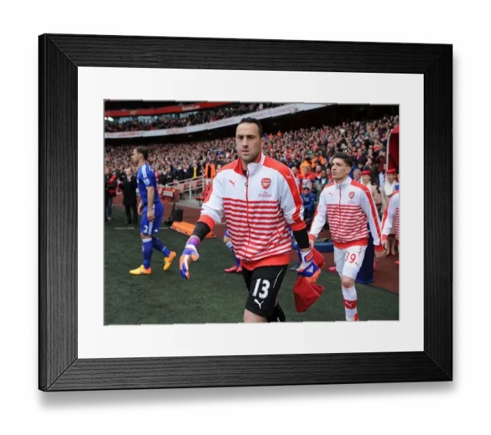Framed Print : Arsenal's David Ospina: Pre-Match Focus before the Arsenal vs Chelsea Clash (2014 / 15) Framed Print : Arsenal's David Ospina: Pre-Match Focus before the Arsenal vs Chelsea Clash (2014 / 15)