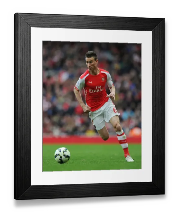 Framed Print : Arsenal vs Chelsea: Koscielny in Action, Premier League 2014 / 15