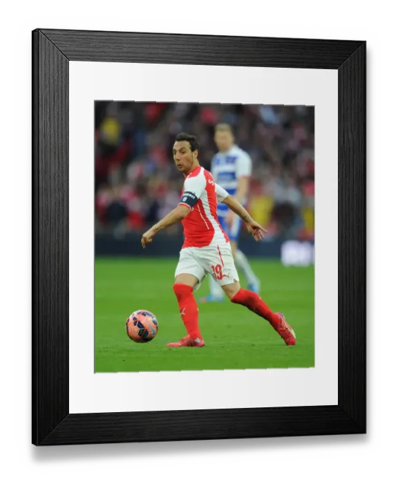 Framed Print : Santi Cazorla (Arsenal). Arsenal 2: 1 Reading, after extra time. FA Cup Semi Final Framed Print : Santi Cazorla (Arsenal). Arsenal 2: 1 Reading, after extra time. FA Cup Semi Final